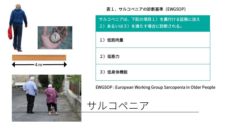 サルコペニア診断基準の図